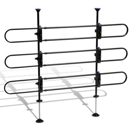 Tubular car barrier for pets